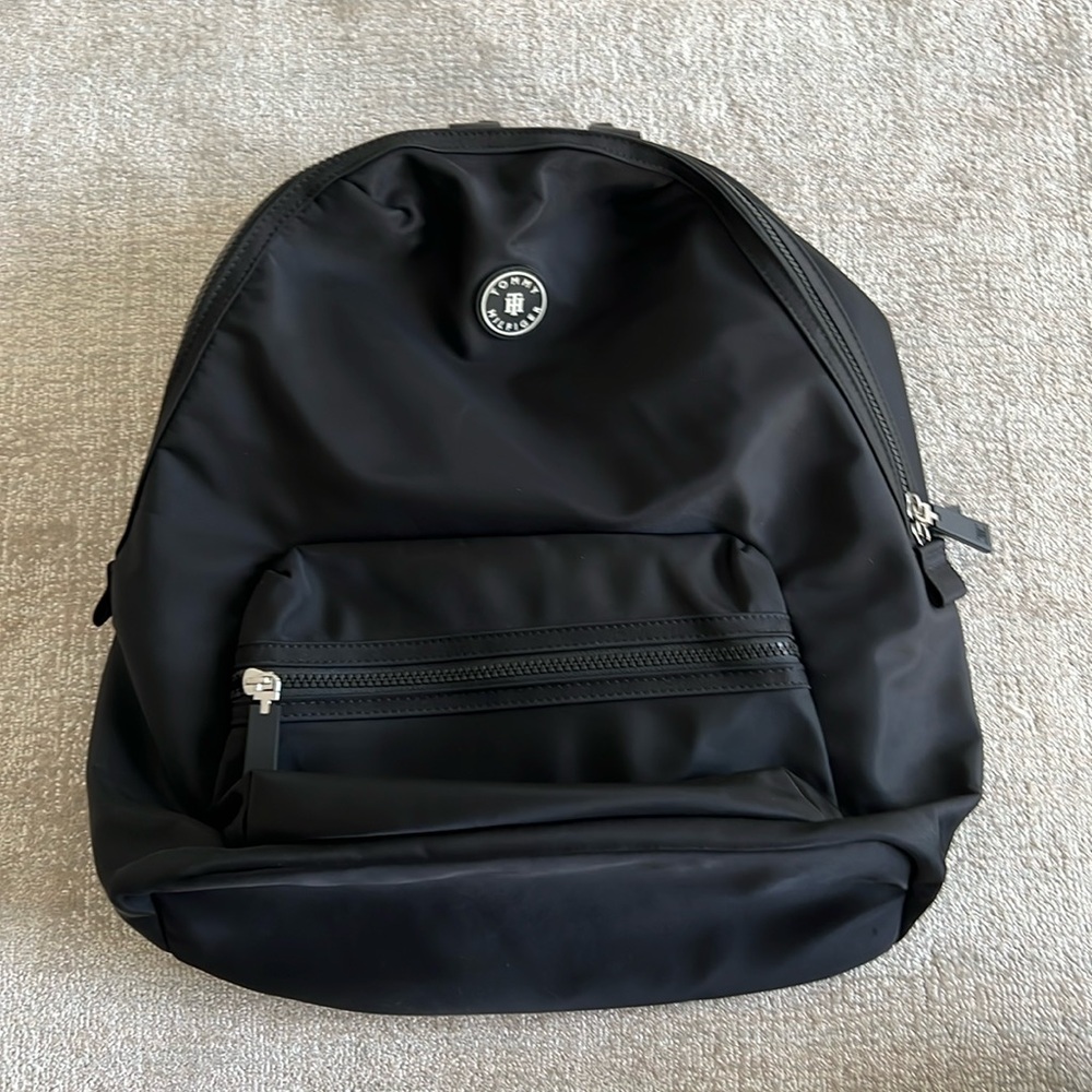 Tommy Hilfiger Black Nylon Backpack
